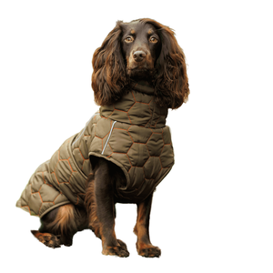 Fournitures de décoration de Noël, <span class=keywords><strong>manteau</strong></span> d'hiver pour <span class=keywords><strong>chien</strong></span> <span class=keywords><strong>chic</strong></span> en polaire matelassé en nid d'abeille, réfléchissant, imperméable, en polyester, écologique - Product Image 1