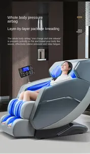 2024 Most Popular 3D 0 Gravity Luxury Modern Smart Air Pressure Heating Shiatsu Smart Massage Chair Full Body Massager