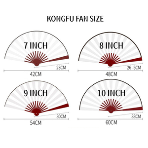 Nicro Original de fábrica personalizado Arco Iris Color foto Props publicidad promoción regalo bambú artesanía plástico plegable Kung Fu ventilador de mano - Product Image 2