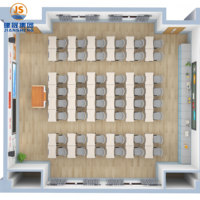 Bureau et chaise d'école en gros, bureau et chaise d'école individuels réglables pour salle de classe