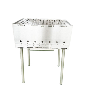 Griglia <span class=keywords><strong>Barbecue</strong></span> Portatile in Acciaio Inox, <span class=keywords><strong>Valigetta</strong></span> Grande per Campeggio e BBQ all'Aperto, con Gambe Pieghevoli - Product Image 2