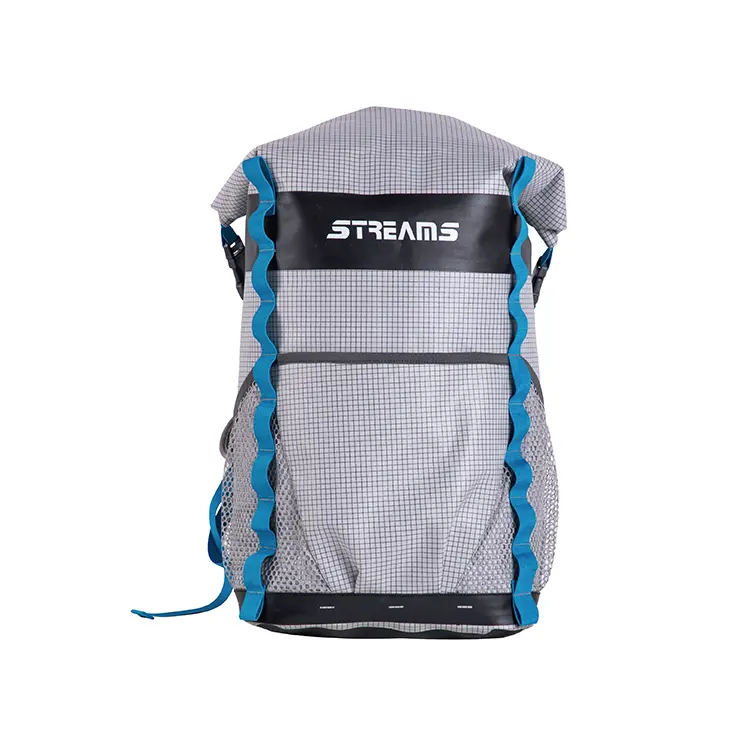 Aangepaste Pvc Waterdichte Droge Tas Wandelen 55l Outdoor Camping Waterdichte Tas Rugzak