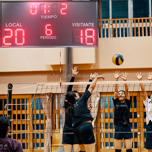 Jhering ngoài trời <span class=keywords><strong>7</strong></span> phân đoạn Màu Đỏ dẫn bóng chuyền bảng điểm đa thể thao Bảng điểm cho trò chơi thể thao và phòng tập thể dục - Product Image 5