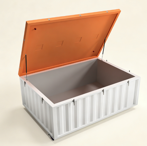 Caja de seguridad para baterías resistente a altas temperaturas, aislada térmicamente, para estación de almacenamiento de energía LiFePO4 de 125 kWh en áreas cálidas. - Product Image 1