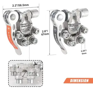 Customized Battery Terminal Connectors 4 Way Quick Release Disconnect Positive Negative Battery Cable Terminal