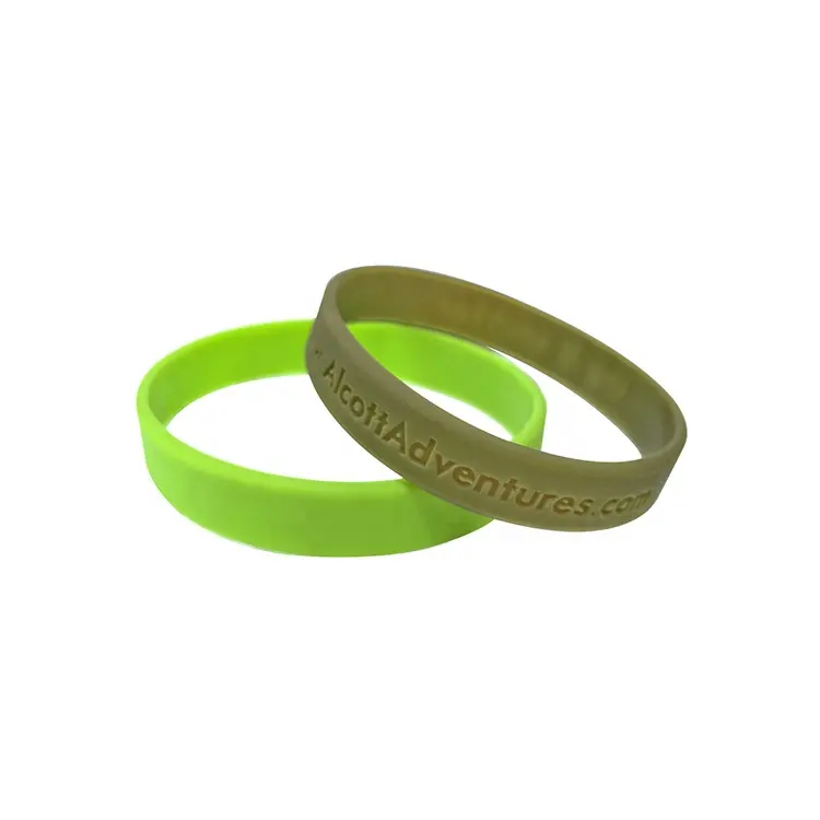 Colorful logo custom rubber silicone bracelet