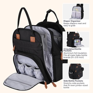 RAYLON Nueva Mochila Pañalera Convertible Multifuncional Impermeable con USB de Gran Capacidad para Mamá - Poliéster para Todas las Estaciones - Product Image 3