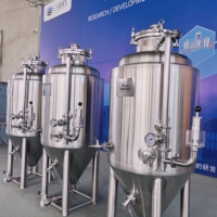 CARRY cuve de fermentation cuve de fermentation en acier inoxydable équipement de brassage de bière 100L 200L 300L 400L