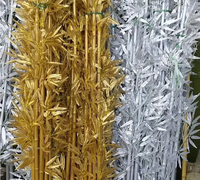 Bâtons de bambou synthétiques en Pvc, 1 mètre, plantes artificielles, arbre avec feuilles de bambou artificielles