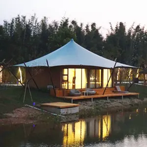 맞춤형 방수 대형 아름다운 럭셔리 캠핑 비치 호텔 텐트 리조트