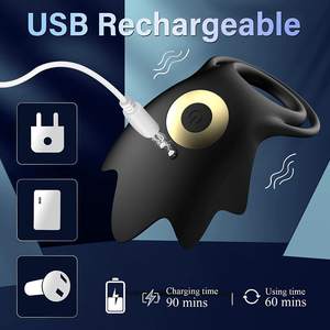 Anello vibrante da uomo con telecomando elettrico per blocco dello sperma con anello vibrante per pene anello maschio 10 velocità vibratore G-spot - Product Image 3