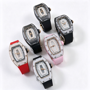 Montre automatique mécanique pour <span class=keywords><strong>femme</strong></span>, étanche, avec bijoux en cristal et diamants, série Lèvres, confortable à porter, cadeau haut de gamme tendance - Product Image 1