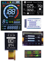 Nouvelle énergie, véhicule électrique, charge, manomètre électrique transparent à écran LCD, affichage segmenté LCD, rétroéclairage TFT