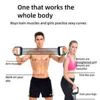 PINJIAN Ensemble de cordes élastiques multifonctionnelles en latex pour l'entraînement musculaire des pectoraux chez l'homme – Tableau des tensions