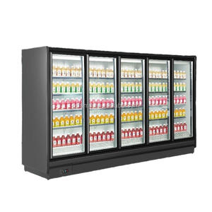 Grands refroidisseurs de boissons, congélateurs pour aliments, fruits, bière, réfrigérateur, congélateur, refroidisseur de bouteilles à 5 portes vitrées pour <span class=keywords><strong>supermarché</strong></span> - Product Image 1