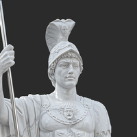 Statue de soldat romain taille réelle pour l'extérieur, grande figurine Antique faite à la main, Sculpture de guerrier grec en marbre