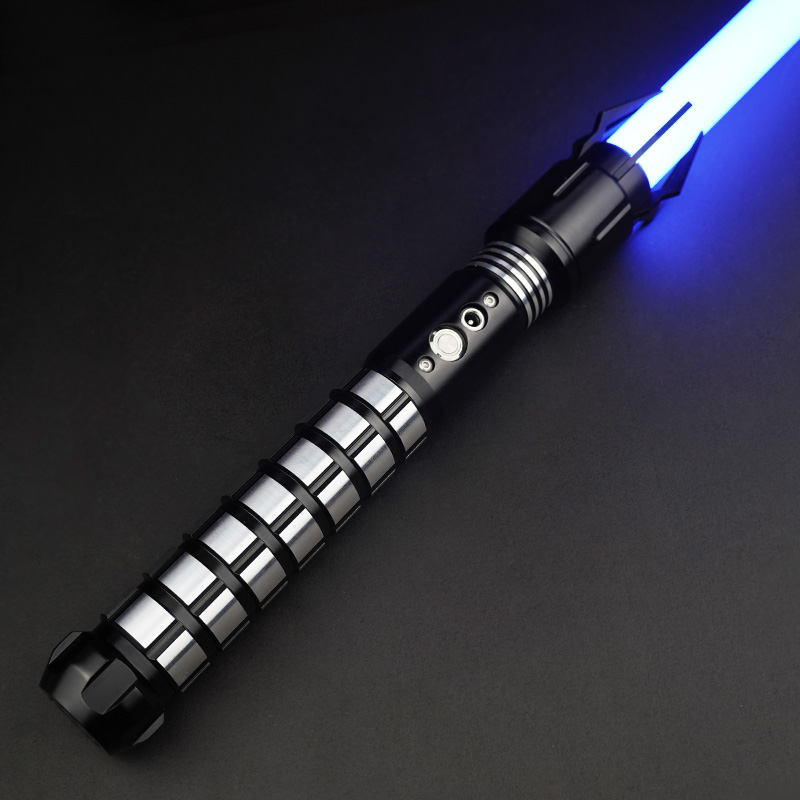 THYSABER Металлическая рукоятка гладкая качели тяжелый Дуэль RGB световой меч игрушка для косплея