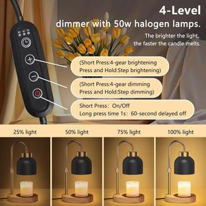 Nueva Lámpara de Escritorio Temporizada para Dormitorio, Diseño Simple y Creativo, Sin Fuego, Decorativa, Ajustable, Iluminación Ambiental Nocturna con Aromaterapia - Product Image 4