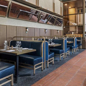 Muebles para Proyectos Hoteleros MORE DESIGN, Sofá Seccional de Terciopelo para Cafetería, Bar, Hamburguesería, KTV, Club, Restaurante - Product Image 2