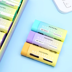Gommes cylindriques nano couleur personnalisées en usine, <span class=keywords><strong>4</strong></span> couleurs (bleu, vert, jaune, rose), logo et emballage personnalisés pour l'école, le bureau, en gros - Product Image 2