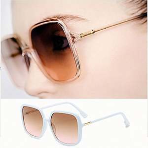 Nouveautés 2020, lunettes de soleil vintage personnalisées pour hommes et femmes, verres dégradés, UV400, lunettes de soleil carrées surdimensionnées - Product Image 6