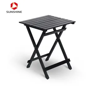 Sunshine Custom Portable Aluminium Roll Picnic extendable Folding Outdoor Hiking Camping tables