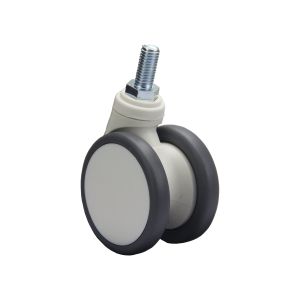 Roulettes pivotantes médicales en polyuréthane, silencieuses, filetées, 5 pouces, 12*<span class=keywords><strong>25mm</strong></span>, diamètre de roue 125mm, roulettes universelles pour mobilier médical - Product Image 5