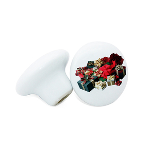 Round <strong>Ceramic</strong> <strong>Drawer</strong> <strong>Knob</strong> for Sublimation for Home Decor - Product Image 1