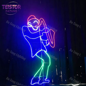 Décoration artistique plate de Noël personnalisée avec éclairage LED pour des scènes de fêtes uniques, des espaces publics et des présentoirs de marques - Product Image 3