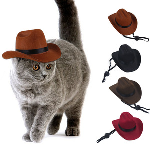 Sombrero de Tela No Tejida para Mascotas, Accesorio de Disfraces, Estilo Casual para Gatos y Perros, Todas las Temporadas - Product Image 1