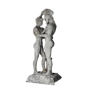 Statue d'Achille et de Patrocle en matériau PET, figurine d'art faite à la main, style de design traditionnel, forme irrégulière - Product Image 2