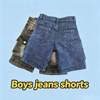 Shorts en jean cargo pour garçons ZT004 à 5,85 $, shorts en jean délavé multi-poches pour enfants, shorts en jean décontractés d'été pour enfants, vente en gros
