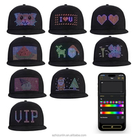 Gorra de Béisbol LED RGB a Todo Color, Programable y Ajustable, Precio de Fábrica, Nueva Llegada