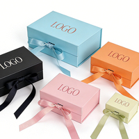 Boîte cadeau pliable en papier exquise en forme de livre, emballage écologique pour bijoux, parfums, rouges à lèvres, savons, fleurs
