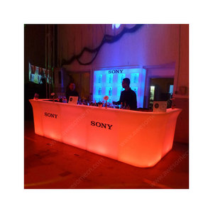 Barra de <span class=keywords><strong>Bar</strong></span> Iluminada LED RGB de 16 <span class=keywords><strong>Colores</strong></span> con Control Remoto de Plástico Moderno y Portátil, Muebles para Eventos al Aire Libre, Fiestas y Clubes - Product Image 1