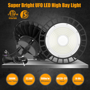 Éclairage industriel pour haut-<span class=keywords><strong>bay</strong></span> 240W/150W/200W, UFO commercial, SMD3030, dimmable, contrôle par capteur, atelier, entrepôt, aluminium - Product Image 6