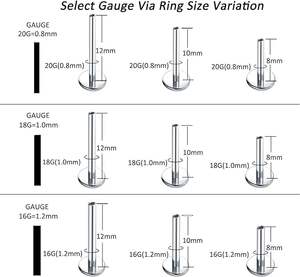 Gaby Blue Opal Implant Grade Al Por Mayor Astm F136 Titanium Labret Earring Top Push Pin Stud Piercing De Titanio Jewelry - Product Image 3