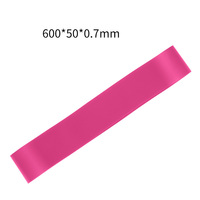Bande de Résistance Portable Rose en TPE Haute Élasticité pour Fitness et Yoga – Mini-Bande de Boucle pour Entraînement