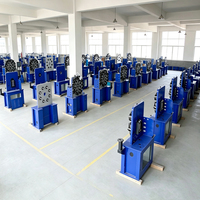 Machine à bobiner les ressorts automatique CNC 12 axes contrôlée par PLC avec moteurs et entraînements, diamètre du fil 0,4-2,5 mm