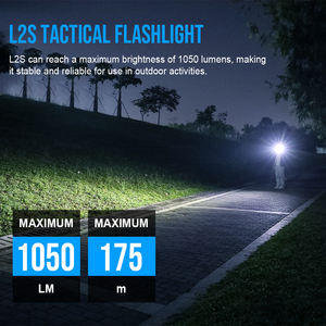 <span class=keywords><strong>Torcia</strong></span> TrustFire L2s 1050 Lumen, Luce ad Alta Potenza EDC, <span class=keywords><strong>Torcia</strong></span> Tattica Tascabile con Funzione Strobo per Autodifesa e Uso Esterno - Product Image 2