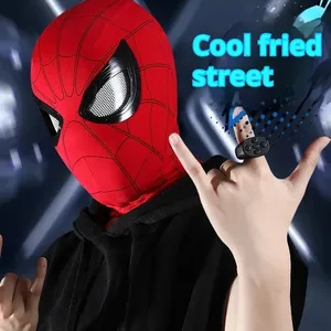 Máscara Electrónica de PVC para Cosplay, con Control Remoto por Anillo, Ojos Móviles, Decoración para la Cabeza, Regalo Coleccionable, Máscara con Parpadeo Increíble - Product Image 4