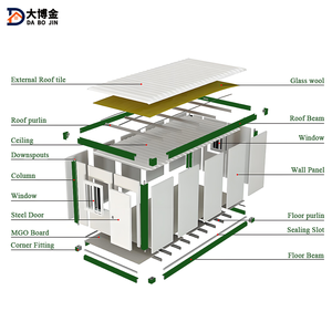 10FT เหล็กสำเร็จรูปแบบโมดูลาร์บ้านคอนเทนเนอร์การติดตั้งอย่างรวดเร็วและการออกแบบพื้นที่ใช้สอยแบบขยายได้สำหรับใช้ในโรงพยาบาล - Product Image 6