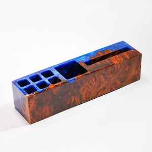 Porte-stylo artisanal en résine et bois par Resin Craft, conçu pour des bureaux bien organisés et une décoration de table haut de gamme - Product Image 6