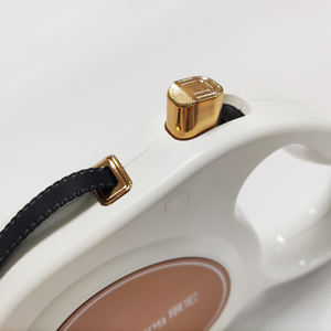 Üretici lüks yüksek kaliteli geri çekilebilir köpek tasma altın dayanıklı taktik tractable köpek kurşun eğitim tasma - Product Image 4