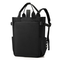 Sac à dos de voyage multi-poches léger en Oxford 2 en 1 convertible et hydrofuge pour ordinateur portable 14 pouces avec sangle détachable