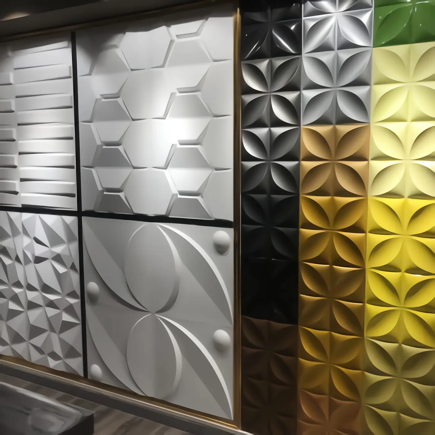 Luxury design  3D PVC Wall Panel Wall Art for Interior Decoration