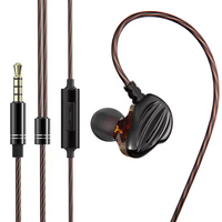 Écouteurs intra-auriculaires HiFi avec double caisson de basses dynamique, écouteurs de jeu filaires cool, son stéréo, écouteurs filaires à double transducteur