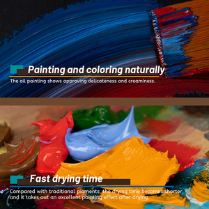 Peinture à l'huile pour artistes NOVISON Premium Art Professional non toxique, 24 couleurs, 12 ml, tube en aluminium, pour enfants et adultes, fournitures de peinture - Product Image 4