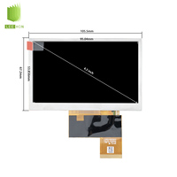 شاشة عرض LCD TFT من Innolux مقاس 4.3 بوصة طراز AT043TN25 V.2 RGB بـ 40 دبوس لشاشة محطة المشغل بدقة 480×272