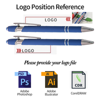 Metall-Aluminium-Kugelschreiber für Büro und Werbung, Anpassbarer Werbe-Stift mit Lasergravur, Geschenk-Promotion-Stift